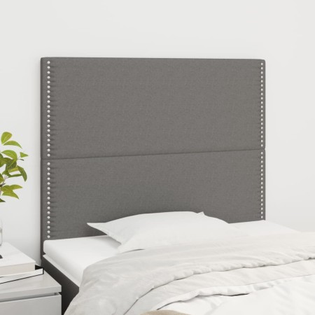 Kopfteile 2 Einheiten aus dunkelgrauem Stoff 80x5x78/88 cm von vidaXL, Kopf- und Fußteile - Ref: Foro24-3116167, Preis: 51,16...