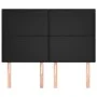 Headboards 4 units black synthetic leather 72x5x78/88 cm by vidaXL, Headboards and footboards - Ref: Foro24-3116142, Price: 1...