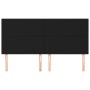 Cabeceros 4 unidades de tela negro 90x5x78/88 cm de vidaXL, Cabeceros y pies de cama - Ref: Foro24-3116068, Precio: 120,75 €,...