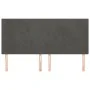 Headboards 4 units of dark gray velvet 90x5x78/88 cm by vidaXL, Headboards and footboards - Ref: Foro24-3116113, Price: 101,8...