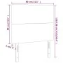Kopfteile 2 Einheiten aus grauem Kunstleder 80x5x78/88 cm von vidaXL, Kopf- und Fußteile - Ref: Foro24-3116128, Preis: 64,60 ...