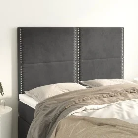 Headboards 4 units dark gray velvet 72x5x78/88 cm by vidaXL, Headboards and footboards - Ref: Foro24-3116241, Price: 82,58 €,...
