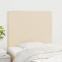 Cabeceros 2 unidades de tela color crema 100x5x78/88 cm de vidaXL, Cabeceros y pies de cama - Ref: Foro24-3116047, Precio: 73...