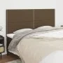 Headboards 4 units of dark brown fabric 100x5x78/88 cm by vidaXL, Headboards and footboards - Ref: Foro24-3116217, Price: 91,...
