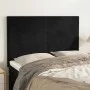 Kopfteile 4 Einheiten aus schwarzem Samt 72x5x78/88 cm von vidaXL, Kopf- und Fußteile - Ref: Foro24-3116102, Preis: 110,03 €,...