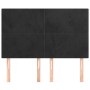Cabeceros 4 unidades terciopelo negro 72x5x78/88 cm de vidaXL, Cabeceros y pies de cama - Ref: Foro24-3116102, Precio: 110,24...