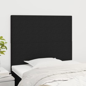 Cabeceros 2 unidades de tela negro 80x5x78/88 cm de vidaXL, Cabeceros y pies de cama - Ref: Foro24-3116028, Precio: 56,10 €, ...