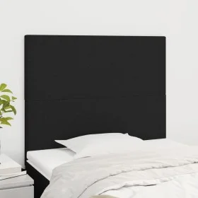 Headboards 2 units of black fabric 80x5x78/88 cm by vidaXL, Headboards and footboards - Ref: Foro24-3116028, Price: 54,61 €, ...