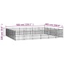 Perrera de exterior de acero 28,23 m² von vidaXL, Hundehütten und Zäune - Ref: Foro24-3124636, Preis: 801,63 €, Rabatt: %