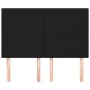 Cabeceros 4 unidades tela negro 72x5x78/88 cm de vidaXL, Cabeceros y pies de cama - Ref: Foro24-3116052, Precio: 92,65 €, Des...
