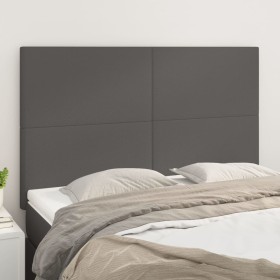 Headboards 4 units gray synthetic leather 72x5x78/88 cm by vidaXL, Headboards and footboards - Ref: Foro24-3116146, Price: 94...