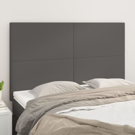 Kopfteile 4 Einheiten graues Kunstleder 72x5x78/88 cm von vidaXL, Kopf- und Fußteile - Ref: Foro24-3116146, Preis: 94,85 €, R...