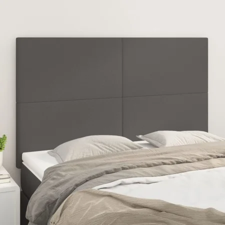 Kopfteile 4 Einheiten graues Kunstleder 72x5x78/88 cm von vidaXL, Kopf- und Fußteile - Ref: Foro24-3116146, Preis: 92,41 €, R...