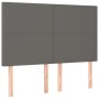 Kopfteile 4 Einheiten graues Kunstleder 72x5x78/88 cm von vidaXL, Kopf- und Fußteile - Ref: Foro24-3116146, Preis: 94,85 €, R...