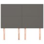 Kopfteile 4 Einheiten graues Kunstleder 72x5x78/88 cm von vidaXL, Kopf- und Fußteile - Ref: Foro24-3116146, Preis: 94,85 €, R...