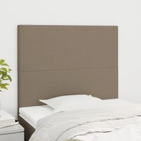 Headboards 2 units of taupe gray fabric 100x5x78/88 cm by vidaXL, Headboards and footboards - Ref: Foro24-3116046, Price: 71,...