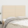 Cabeceros 4 unidades tela color crema 72x5x78/88 cm de vidaXL, Cabeceros y pies de cama - Ref: Foro24-3116195, Precio: 83,89 ...