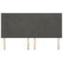 Headboards 4 units of dark gray velvet 80x5x78/88 cm by vidaXL, Headboards and footboards - Ref: Foro24-3116107, Price: 105,5...