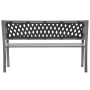 Banco de jardín acero negro 120 cm