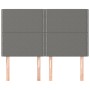 Headboards 4 units dark gray fabric 72x5x78/88 cm by vidaXL, Headboards and footboards - Ref: Foro24-3116191, Price: 85,46 €,...