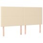 Kopfteile 4 Einheiten aus cremefarbenem Stoff 100x5x78/88 cm von vidaXL, Kopf- und Fußteile - Ref: Foro24-3116079, Preis: 144...