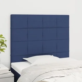 Headboards 2 units of blue fabric 90x5x78/88 cm by vidaXL, Headboards and footboards - Ref: Foro24-3116320, Price: 56,75 €, D...