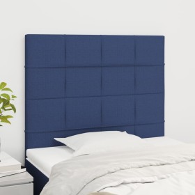 Kopfteile 2 Einheiten aus blauem Stoff 90x5x78/88 cm von vidaXL, Kopf- und Fußteile - Ref: Foro24-3116320, Preis: 58,37 €, Ra...