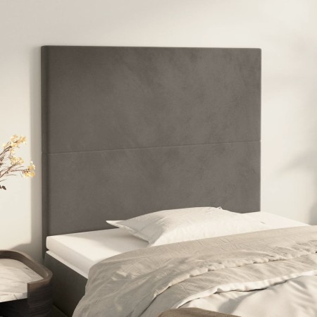 Kopfteile 2 Einheiten aus dunkelgrauem Samt 80x5x78/88 cm von vidaXL, Kopf- und Fußteile - Ref: Foro24-3116083, Preis: 57,55 ...