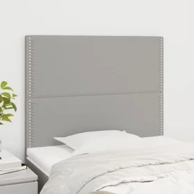 Headboards 2 units of light gray fabric 100x5x78/88 cm by vidaXL, Headboards and footboards - Ref: Foro24-3116182, Price: 49,...