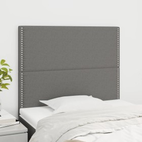 Kopfteile 2 Einheiten aus dunkelgrauem Stoff 100x5x78/88 cm von vidaXL, Kopf- und Fußteile - Ref: Foro24-3116183, Preis: 50,0...
