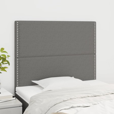 Kopfteile 2 Einheiten aus dunkelgrauem Stoff 100x5x78/88 cm von vidaXL, Kopf- und Fußteile - Ref: Foro24-3116183, Preis: 50,0...