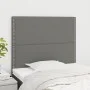 Headboards 2 units of dark gray fabric 100x5x78/88 cm by vidaXL, Headboards and footboards - Ref: Foro24-3116183, Price: 49,1...