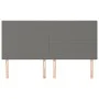 Headboards 4 units of dark gray fabric 80x5x78/88 cm by vidaXL, Headboards and footboards - Ref: Foro24-3116059, Price: 114,1...