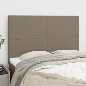 Headboards 4 units taupe gray fabric 72x5x78/88 cm by vidaXL, Headboards and footboards - Ref: Foro24-3116054, Price: 127,16 ...
