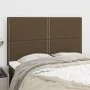 Cabeceros 4 unidades tela marrón oscuro 72x5x78/88 cm de vidaXL, Cabeceros y pies de cama - Ref: Foro24-3116193, Precio: 83,2...