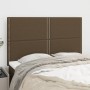 Kopfteile 4 Einheiten dunkelbrauner Stoff 72x5x78/88 cm von vidaXL, Kopf- und Fußteile - Ref: Foro24-3116193, Preis: 84,28 €,...