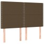 Kopfteile 4 Einheiten dunkelbrauner Stoff 72x5x78/88 cm von vidaXL, Kopf- und Fußteile - Ref: Foro24-3116193, Preis: 84,28 €,...
