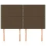Cabeceros 4 unidades tela marrón oscuro 72x5x78/88 cm de vidaXL, Cabeceros y pies de cama - Ref: Foro24-3116193, Precio: 83,2...