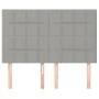 Kopfteile 4 Einheiten hellgrauer Stoff 72x5x78/88 cm von vidaXL, Kopf- und Fußteile - Ref: Foro24-3116330, Preis: 114,72 €, R...