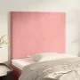 Cabeceros 2 unidades de terciopelo rosa 100x5x78/88 cm de vidaXL, Cabeceros y pies de cama - Ref: Foro24-3116099, Precio: 53,...