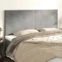 Cabeceros 4 unidades de terciopelo gris claro 90x5x78/88 cm de vidaXL, Cabeceros y pies de cama - Ref: Foro24-3116112, Precio...