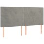 Kopfteile 4 Einheiten aus hellgrauem Samt 90x5x78/88 cm von vidaXL, Kopf- und Fußteile - Ref: Foro24-3116112, Preis: 102,83 €...