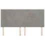 Cabeceros 4 unidades de terciopelo gris claro 90x5x78/88 cm de vidaXL, Cabeceros y pies de cama - Ref: Foro24-3116112, Precio...