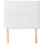 Headboards 2 units of white synthetic leather 100x5x78/88 cm by vidaXL, Headboards and footboards - Ref: Foro24-3116277, Pric...