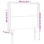 Kopfteile 2 Einheiten aus weißem Kunstleder 100x5x78/88 cm von vidaXL, Kopf- und Fußteile - Ref: Foro24-3116277, Preis: 51,00...
