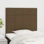 Headboards 2 units of dark brown fabric 90x5x78/88 cm by vidaXL, Headboards and footboards - Ref: Foro24-3116317, Price: 61,0...