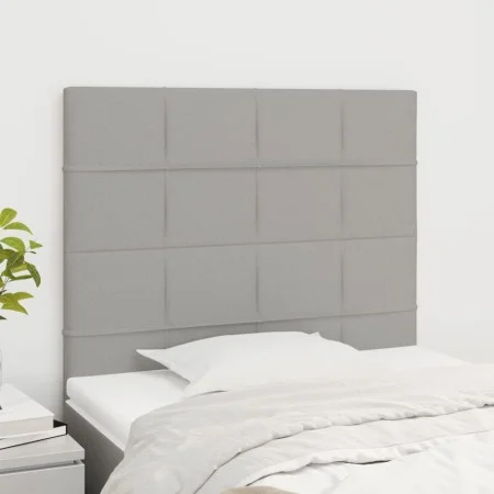 Kopfteile 2 Einheiten aus hellgrauem Stoff 100x5x78/88 cm von vidaXL, Kopf- und Fußteile - Ref: Foro24-3116322, Preis: 58,67 ...