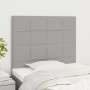Kopfteile 2 Einheiten aus hellgrauem Stoff 100x5x78/88 cm von vidaXL, Kopf- und Fußteile - Ref: Foro24-3116322, Preis: 60,83 ...