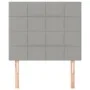 Kopfteile 2 Einheiten aus hellgrauem Stoff 100x5x78/88 cm von vidaXL, Kopf- und Fußteile - Ref: Foro24-3116322, Preis: 58,67 ...