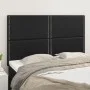 Cabeceros 4 unidades cuero sintético negro 72x5x78/88 cm de vidaXL, Cabeceros y pies de cama - Ref: Foro24-3116282, Precio: 8...